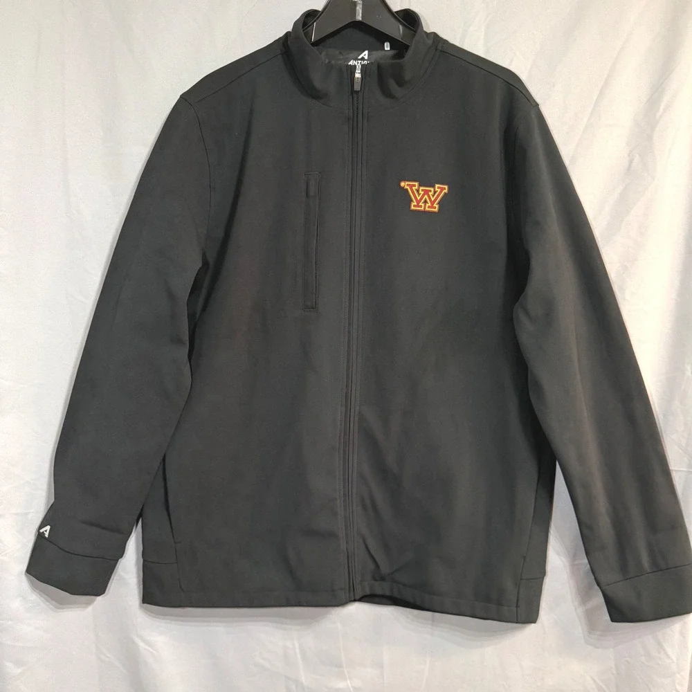 Antigua Washington Commanders Objection Full Zip Jacket Mens Large Black NWOT